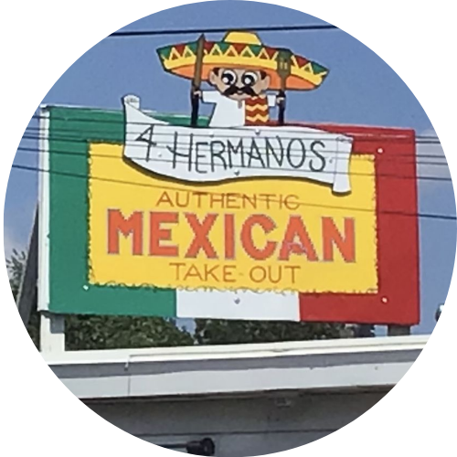 4 Hermanos taqueria logo