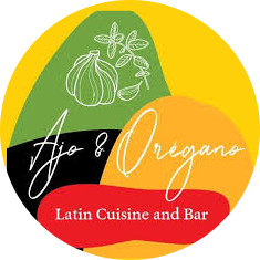 Ajo & Oregano Latin cuisine and BAR logo