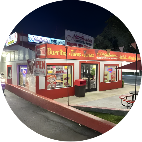 Aldalbertos Mexican Food logo