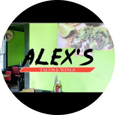 Alex's Tacos & Wings logo