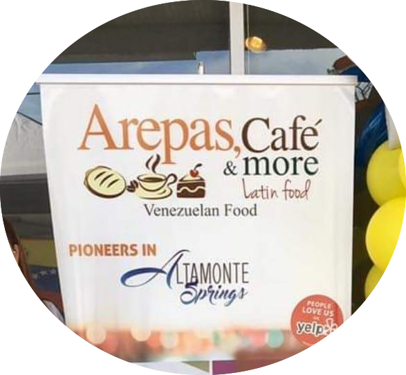 Arepas, Cafe & More Latin Food logo