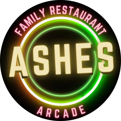Ashes Family Restaurant and Arcade logo
