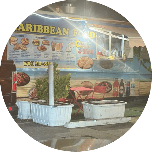 Caribbean Food truck logo