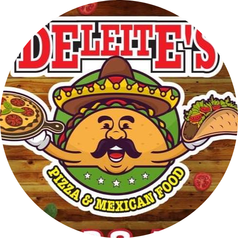 Deleite’s Pizza and Mexican Food logo