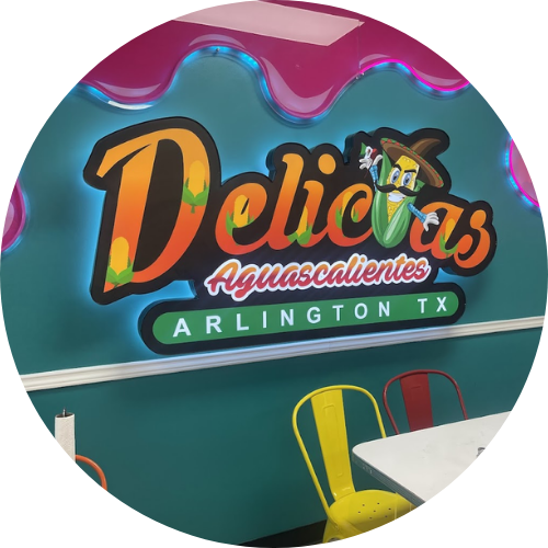 Delicias Aguascalientes Arlington logo