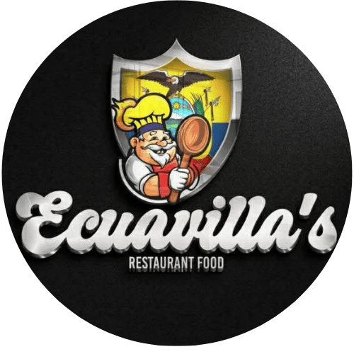 Ecuavilla’s restaurant food logo