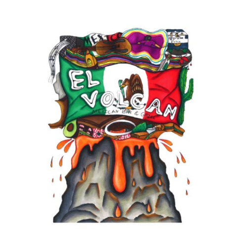 El volcan mexican bar & grill logo