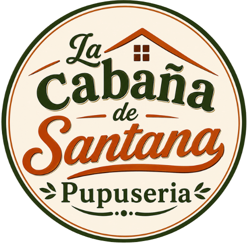 La cabana de Santana Pupuseria logo