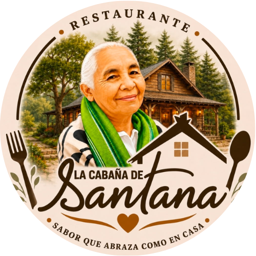 La cabana de Santana Pupuseria logo