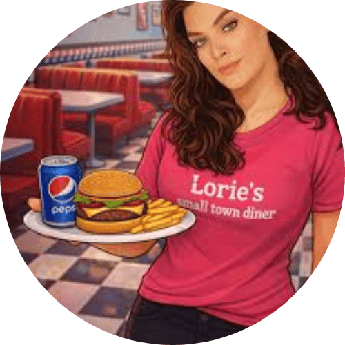 Lorie's Small Town Diner logo
