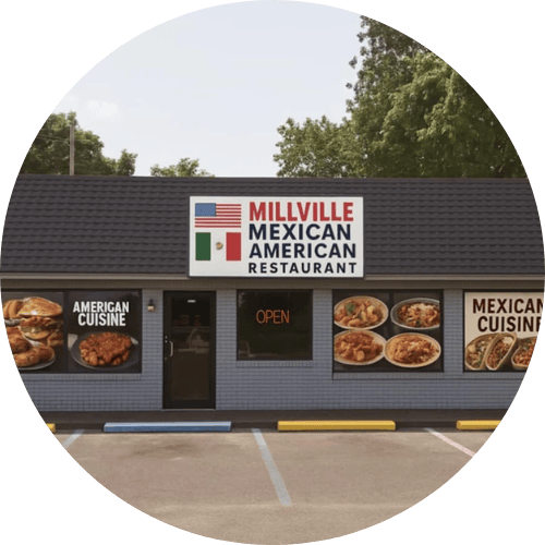 Millville Mexican-American grill logo