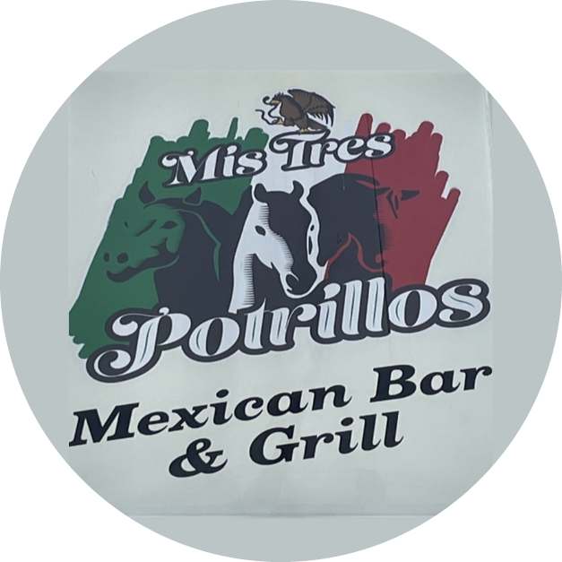 Mis Tres Potrillos Mexican Restaurant logo