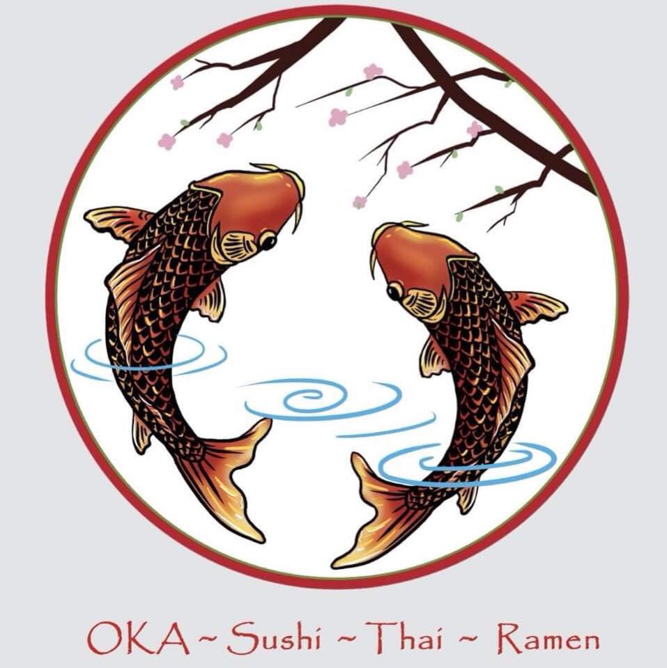 OKA Sushi & Thai, Ramen logo