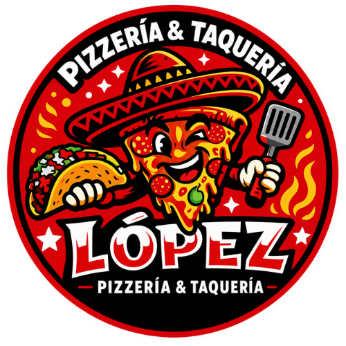 Pizzeria & Taqueria Lopez logo
