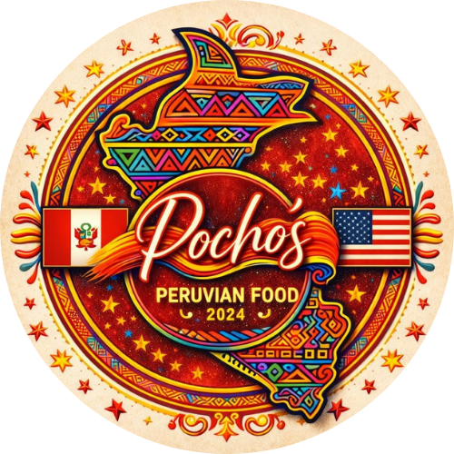 POCHOS PERUVIAN FOOD logo