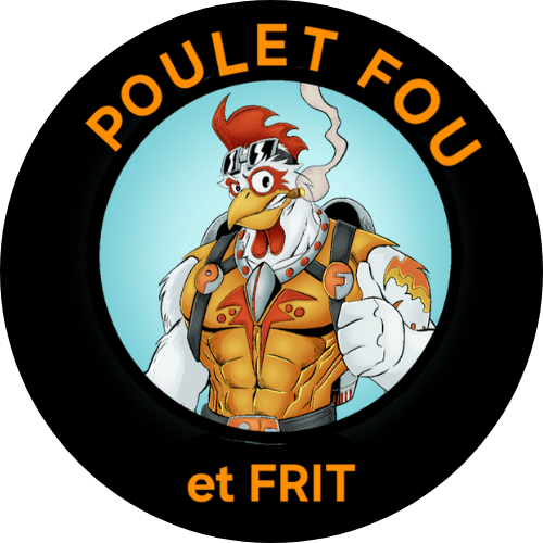 Poulet FOU et Frit logo