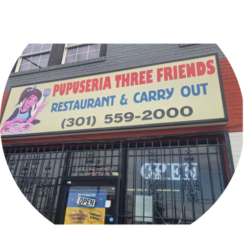 Pupuseria Three Friends logo