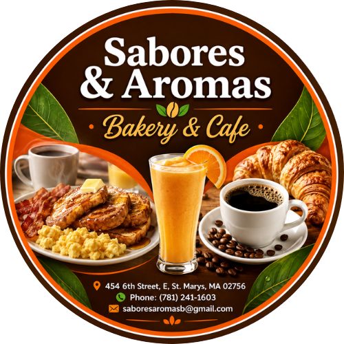 Sabores&aromas bakery & cafe logo