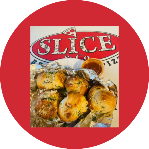 Slice & Co Fine Gourmet Brick Oven Pizza logo
