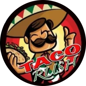 TACO RUSH RESTAURANT logo
