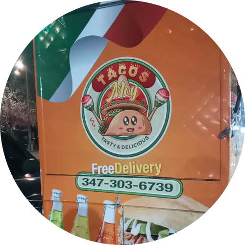Tacosmoy Food Truck logo