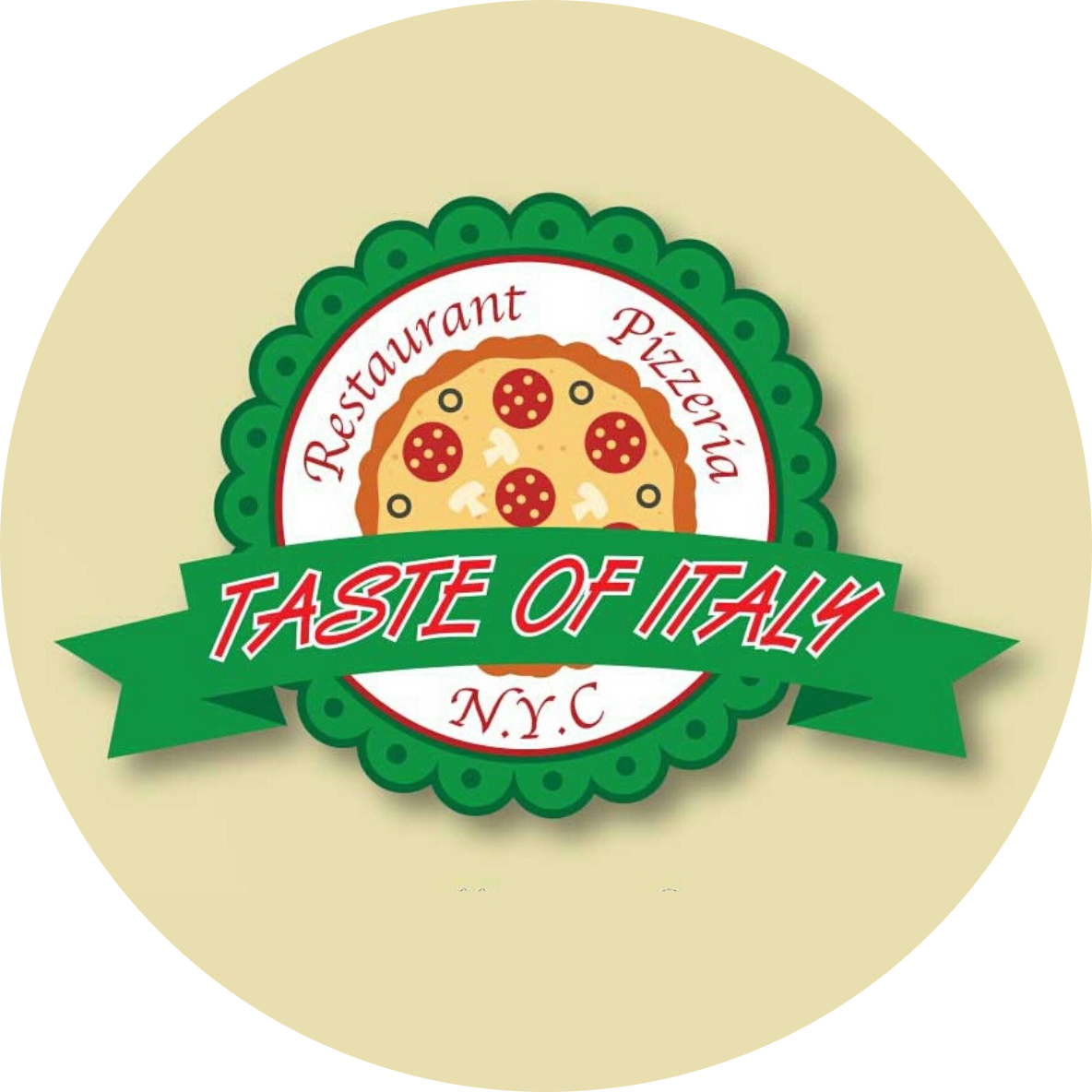 Taste of Italy Restaurant & Pizzeria NYC logo