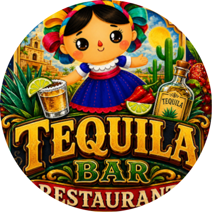 Tequila bar restaurante logo