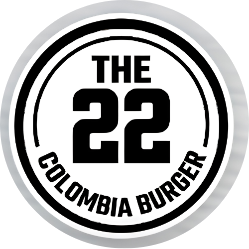 The 22 Colombia burger logo