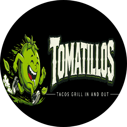 Tomatillos tacos Grill in and out logo