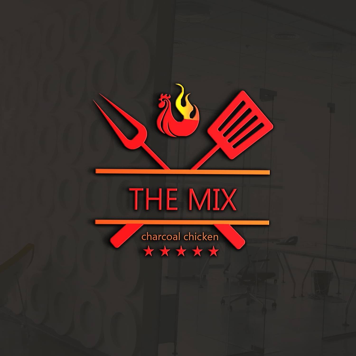 The Mix Charcoal Chicken logo